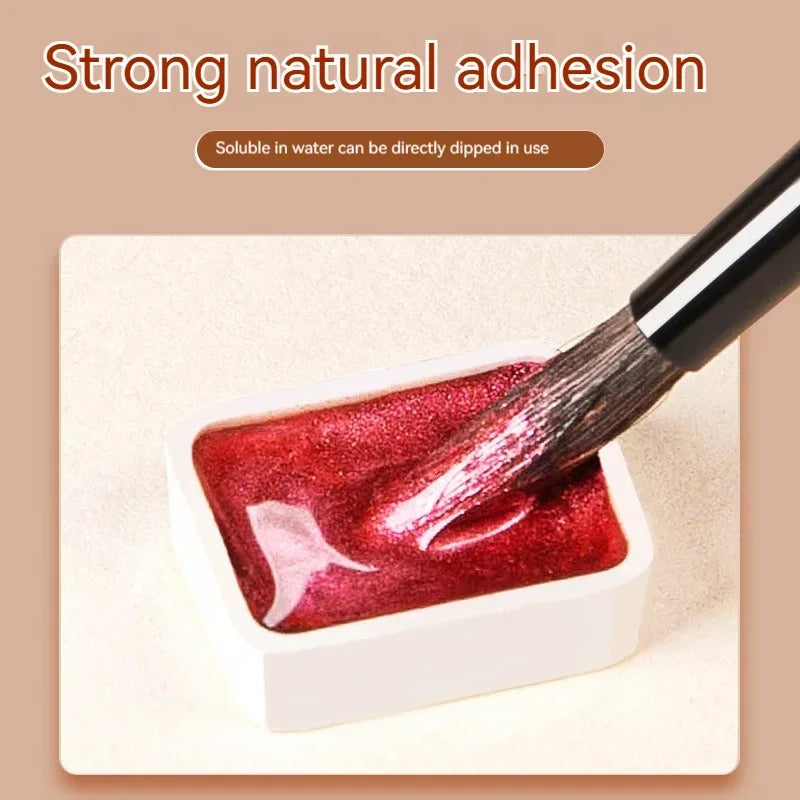 Ensemble de peinture d'interconnexion solide nacré, pigments d'interconnexion scintillants pour le dessin, la peinture, l'écriture, l'art, les fournitures scolaires, 12-60 couleurs