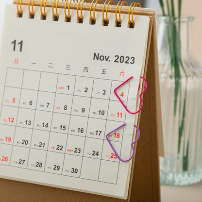 Trombones ajourés colorés, marque-page, cadeaux pour étudiants, fournitures scolaires et de bureau, 10 pièces