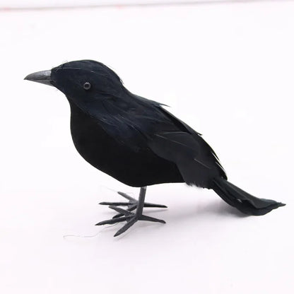 Simulation de Corbeau Noir pour Décoration d'Halloween, Répulsif à Oiseaux, Lutte Antiparasitaire, Pigeon, Jardin, Extérieur