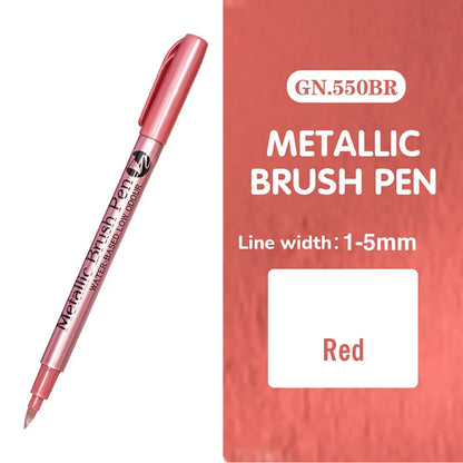 Stylos marqueurs métalliques 12 couleurs,