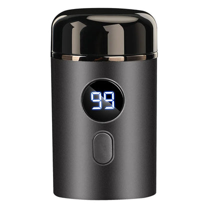 Petit pistolet en acier rasoir type-c rechargeable affichage numérique rasoir électrique pour hommes intelligent portable mini utilisation en voyage