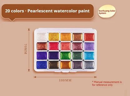 Ensemble de peinture d'interconnexion solide nacré, pigments d'interconnexion scintillants pour le dessin, la peinture, l'écriture, l'art, les fournitures scolaires, 12-60 couleurs
