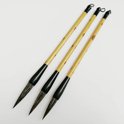Pinceaux calligraphiques à cheveux durs, ensemble de pinceaux d'écriture chinoise, stylo pinceau spécialisé Pier Cursive Stone Danemark ger, L, M, S, 3 pièces