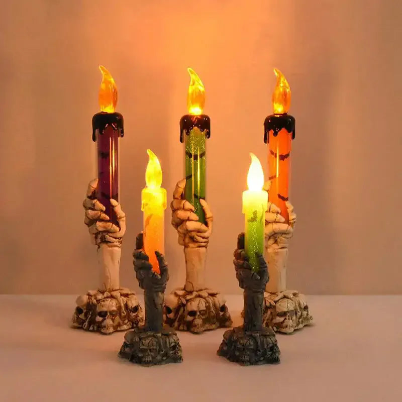 Lumière LED Mains Fantômes Sons pour Halloween, Accessoires d'Horreur pour Maison Hantée, Fournitures de Décoration pour ixJoyeuse