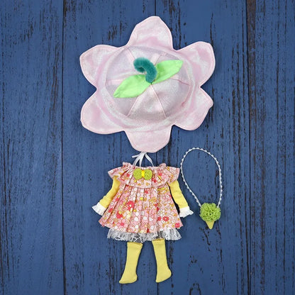 Vêtements kimono de poupée Blyth faits à la main, vêtements de poupée Blyth OB22 24, oreilles de lapin, robe de princesse pour Ymy Licca Azones Ob24 Ob27 Fr