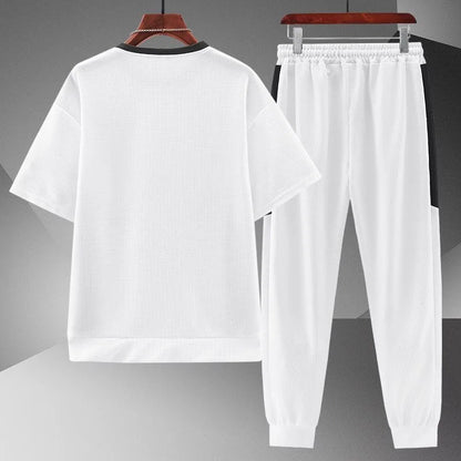 T-shirt à Manches Courtes pour Homme, Décontracté, Confortable, Grande Taille, dehors de Haute Qualité, Ensemble Deux Pièces, Nouvelle Mode Été 2023