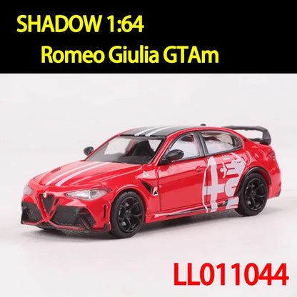 SHADOW/DCT 1:64 échelle Romeo Giulia GTAm voiture en alliage modèle de voiture ornement Souvenir affichage Collection passe-temps cadeau