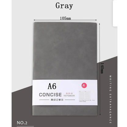 Cahier en cuir PU souple,