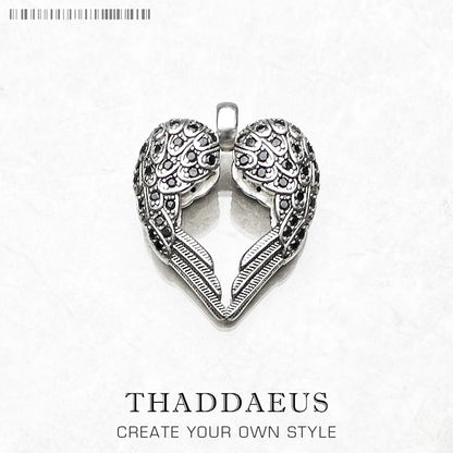 Pendentif ailes coeur, 2019 tout nouveau Bijoux de mode Europe Bijoux accessoires à la mode 925 en argent Sterling cadeau pour femme hommes