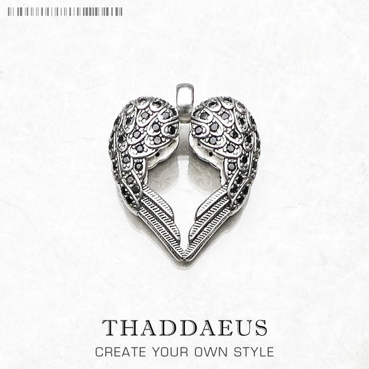 Pendentif ailes coeur, 2019 tout nouveau Bijoux de mode Europe Bijoux accessoires à la mode 925 en argent Sterling cadeau pour femme hommes