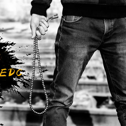 Bracelet et collier en acier au titane, perles de prière JOPrayer, auto-défense, taille, foi bouddha, pendentif croix, gadgets pour hommes, bijoux cadeaux