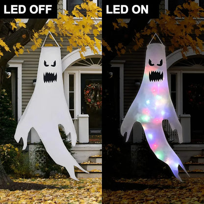 Fantôme de lumière LED plonger oyant pour la fête d'Halloween, accessoires d'horreur, décoration intérieure et extérieure, grande lampe effrayant, maison