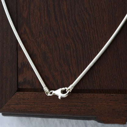 Collier ras du cou élégant et Simple pour femmes, bijoux en argent Sterling 925 pur, 16, 18, 20, 22, 24 pouces