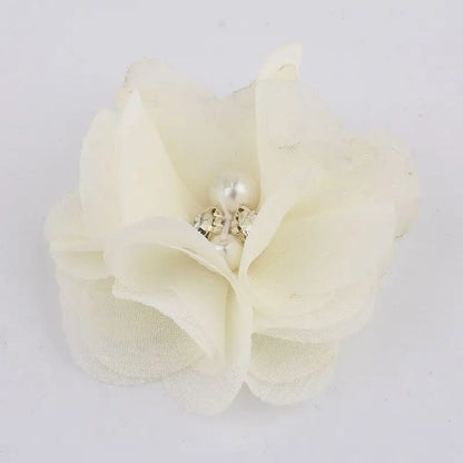 Mini fleurs artificielles en tissu mousseline de soie, 8 pièces, 2 pouces, 35 couleurs, pour Invitation de mariage, décoration de robe