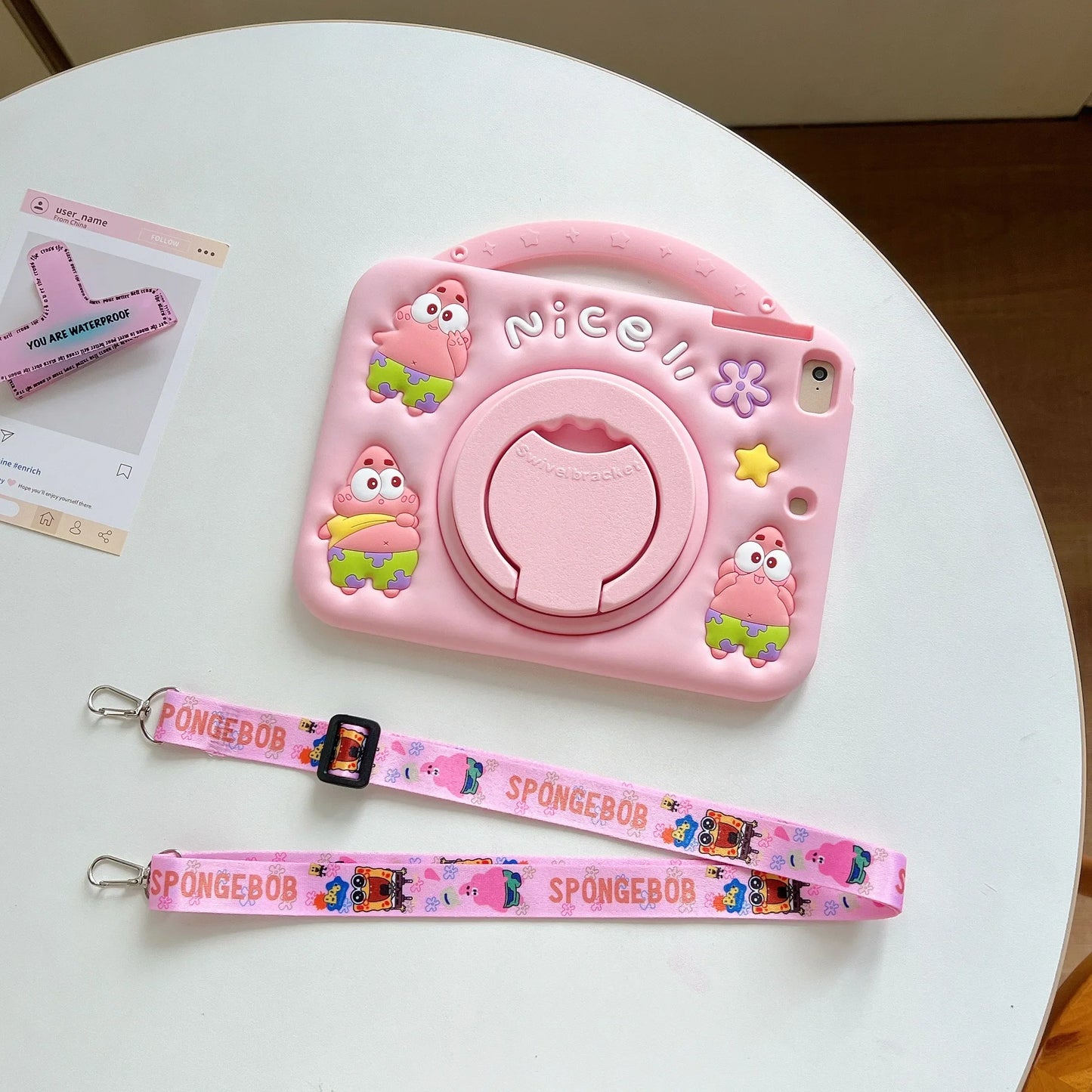 Étui de protection tablette avec support pour enfants,