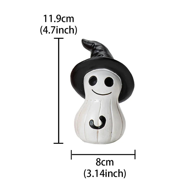Accessoires de décoration de bureau pour Halloween, création effrayante, ornements en résine, Style mignon, assistant souriant, artisanat, décoration de Festival
