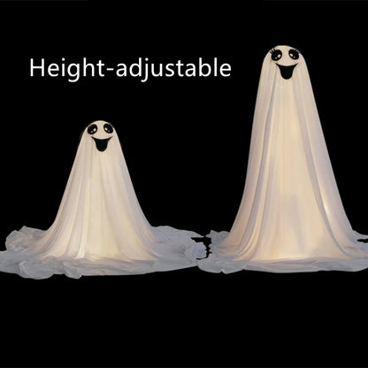 Décor fantôme LED d'Halloween – Décorations de chapeau de sorcière éclairées mignonnes et effrayantes pour porche, cour et accessoires d'affichage d'intérieur de la maison