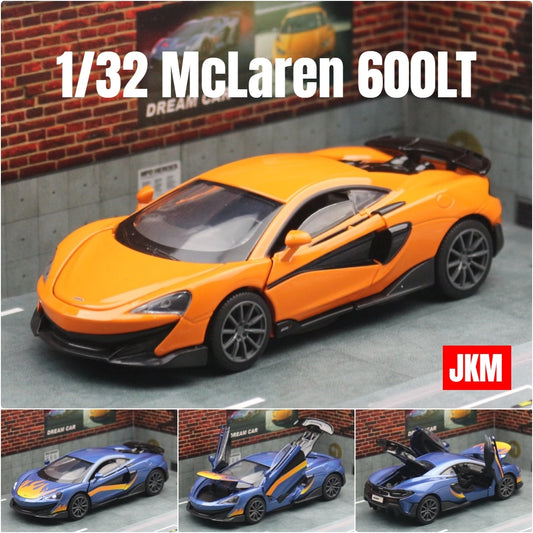McLaren-Voiture l'inventaire en métal moulé sous pression pour enfants, modèle de jouet de sport ThomZ CiTY, collection son et lumière, cadeau, 1/32, 600LT