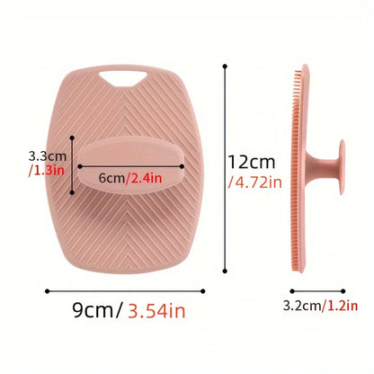 Exfoliant pour gentleman – Poignée ergonomique antidérapante, épurateur corporel en silicone souple pour une exfolie douce, facile à nettoyer et à rincer
