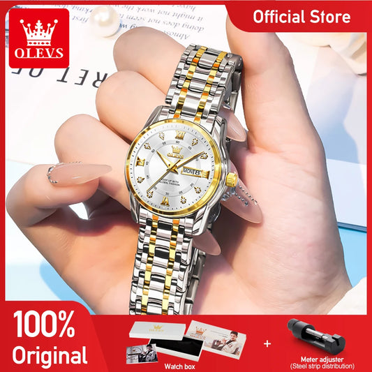 OLEVS 5513X montre pour femme montre à Quartz originale étanche lumineux jour Date  montres parfumé