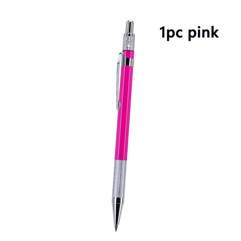 Nouveau crayon mécanique en métal multicolore,