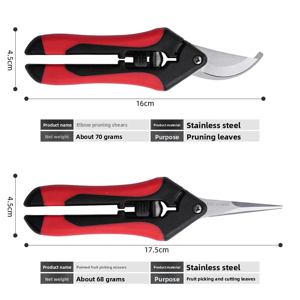 Mini ciseaux de jardinage pour l'élagage, l'élagage des fruits, l'élagage, la cueillette des raisins et les outils de jardinage