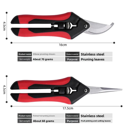 Mini ciseaux de jardinage pour l'élagage, l'élagage des fruits, l'élagage, la cueillette des raisins et les outils de jardinage