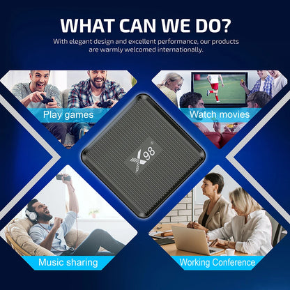 X98Q TV Box Android 11.0 Amlogic S905W2 Quad Core