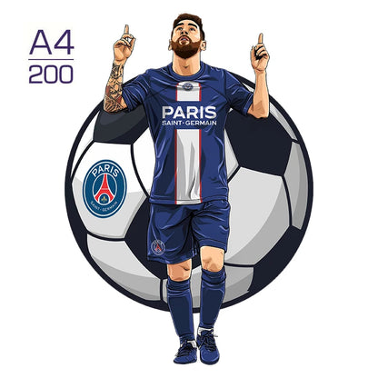 Puzzle étoile de Football Puzzle en bois étoiles de sport Puzzle pour enfants adultes éducatif fabuleux cadeau 300 pièces bricolage Puzzle jouets