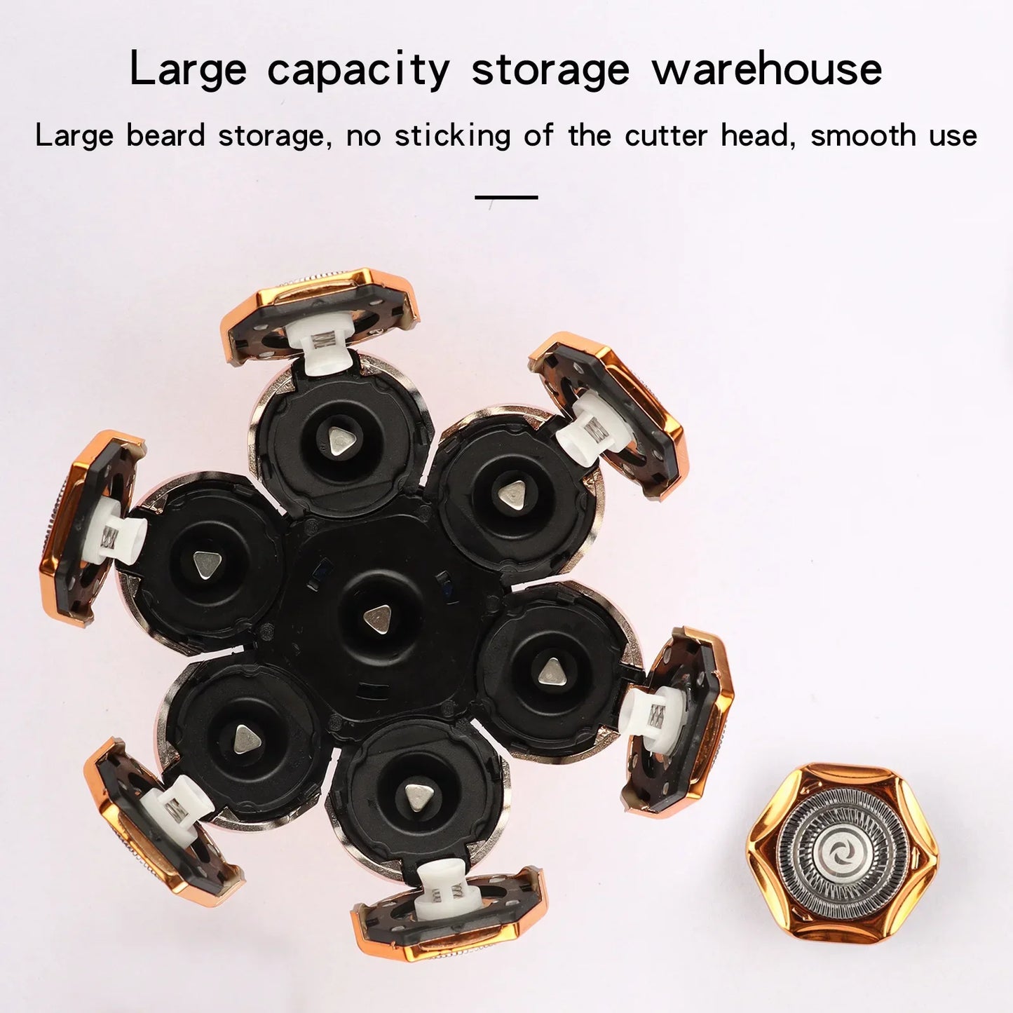 Lame de rechange pour rasoir 3/5/6/7/8/9D, tête flottante, rasoir étanche en acier inoxydable pour hommes