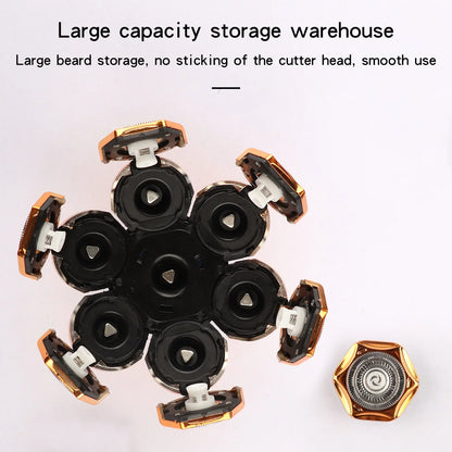 Lame de rechange pour rasoir 3/5/6/7/8/9D, tête flottante, rasoir étanche en acier inoxydable pour hommes