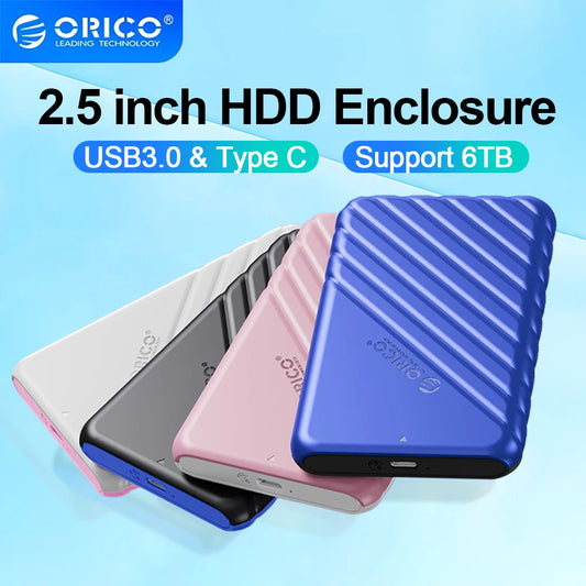 ORICO-Boîtier de disque dur SATA vers USB 2.5, adaptateur pour ordinateur portable, 5 6Gbps HDD SSD, prise en charge UASP, 3.0