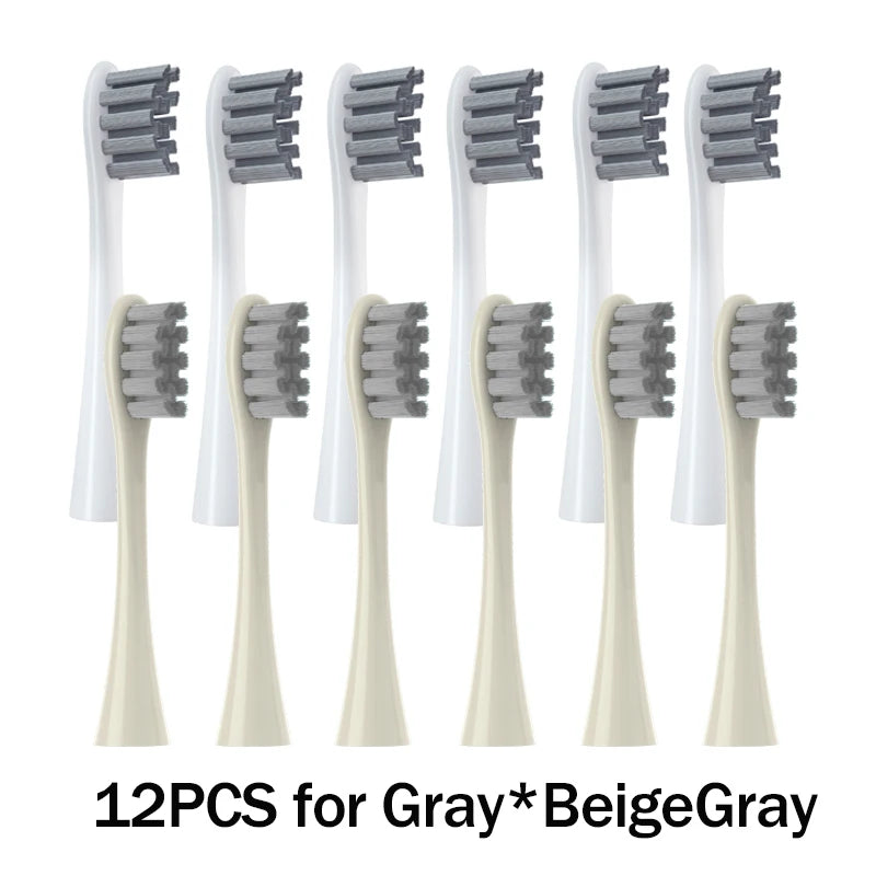 Têtes de brosse de remplacement, scellées sous vide, emballées, pour Oclean X PRO/ Z1/ F1/ One/ Air 2 /SE, buses de nettoyage en profondeur souples DuPont, 12 pièces