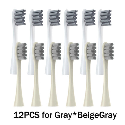 Têtes de brosse de remplacement, scellées sous vide, emballées, pour Oclean X PRO/ Z1/ F1/ One/ Air 2 /SE, buses de nettoyage en profondeur souples DuPont, 12 pièces