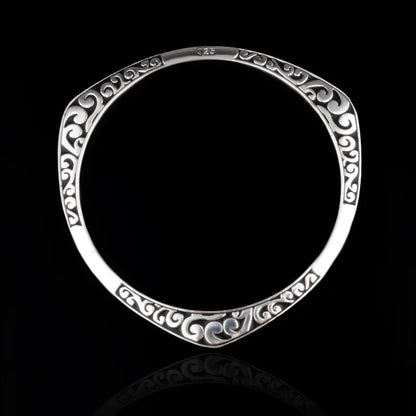 Nouveauté 925 Bracelets tibétains en argent Sterling femmes manchette Bracelet Bracelet offre spéciale de luxe avec timbre bijoux