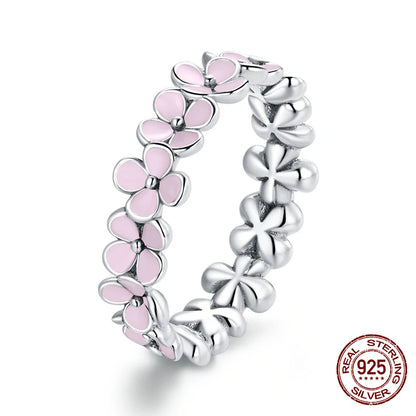 WOSTU 2019 grosses soldes argent Sterling réel 925 anneaux de doigts de cercle chanceux pour les femmes bijoux de mode cadeau livraison directe CQR041
