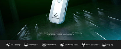 AIMZENIX AX200PRO Keyboard and Mouse Adapter, High Performance Converter | Compatible with Popular FPS Games | PC and NS Platforms