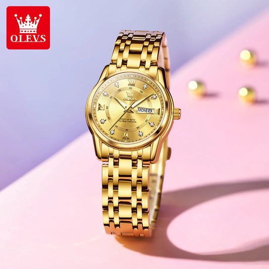 OLEVS 5513X montre pour femme montre à Quartz originale étanche lumineux jour Date  montres parfumé