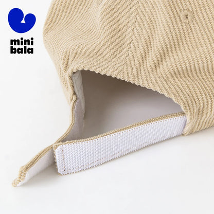 Mini Bala printemps nouveaux garçons et filles rétro velours côtelé casquette de Baseball bébé chapeau Vintage mode