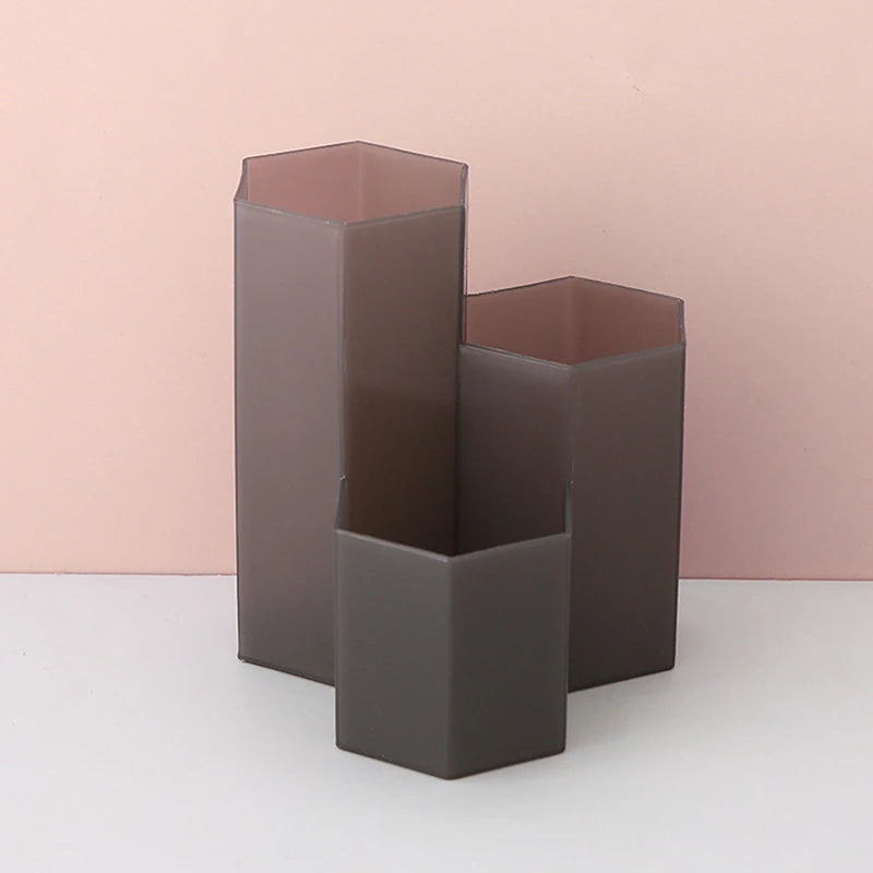 Porte-stylo de rangement de papeterie multifonctionnel en plastique