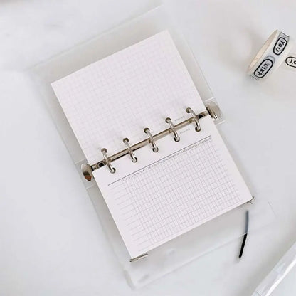 Papier de recharge, index à 5 trous, page intérieure, cartes, reliure de recharge intérieure, papier Liberty, blanc, papeterie, 50 feuilles