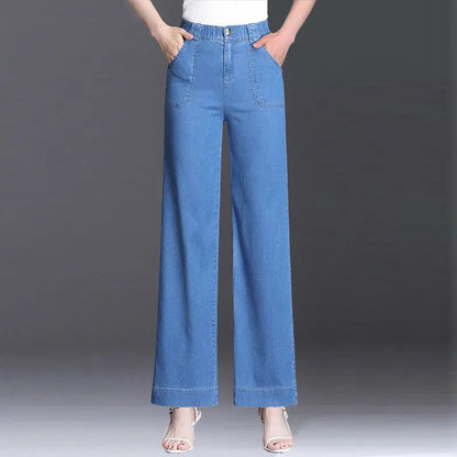 Jeans surdimensionnés taille haute pour femmes, pantalons en denim, pantalons droits décontractés, jambe large, mode streetwear coréenne, printemps, automne, nouveau
