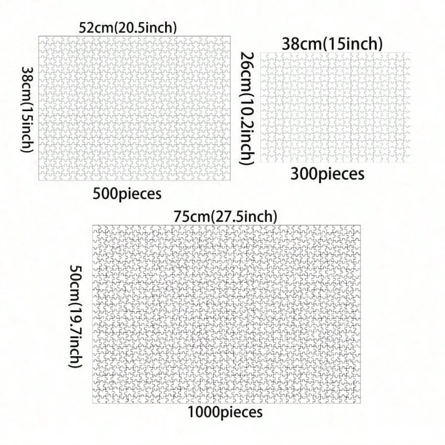 Puzzles en bois pour adultes, 1000/500/300 pièces, rue romantique, pour salle de jeux, chambre à coucher, décoration de maison, cadeau de fête d'anniversaire