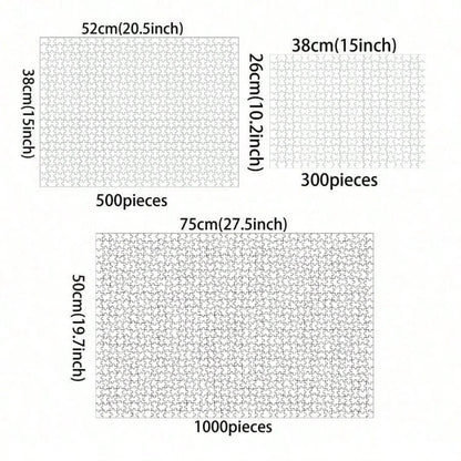 Puzzles en bois pour adultes, 1000/500/300 pièces, rue romantique, pour salle de jeux, chambre à coucher, décoration de maison, cadeau de fête d'anniversaire