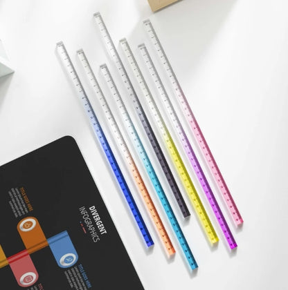 Règles droites transparentes de Style INS, 15cm 20cm 30cm,