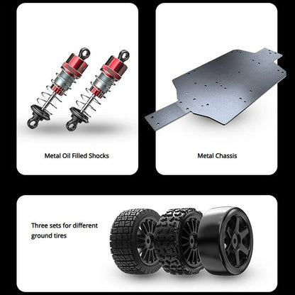 Voiture télécommandée MJX HYPER GO 1:14 14304 2845 à moteur sans balais, châssis métallique, voiture tout-terrain à grande vitesse, jouet RC, 2025