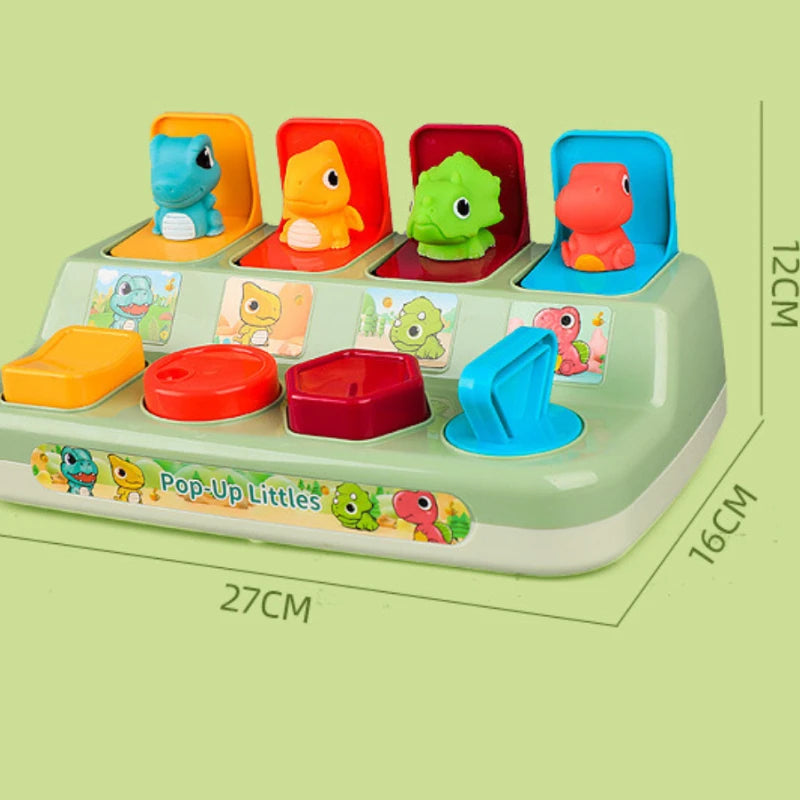 Jouet animaux Pop-Up Montessori pour bébé, jouets sensoriels interactifs pour tout-petits, jouet éducatif de développement pour garçons et filles de 6 à 12 mois