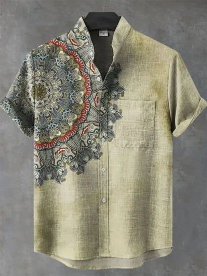 Chemise à manches courtes pour hommes, motif Design de mode printemps/été 2021, chemise imprimée numérique HD en 3D, mode jeunesse