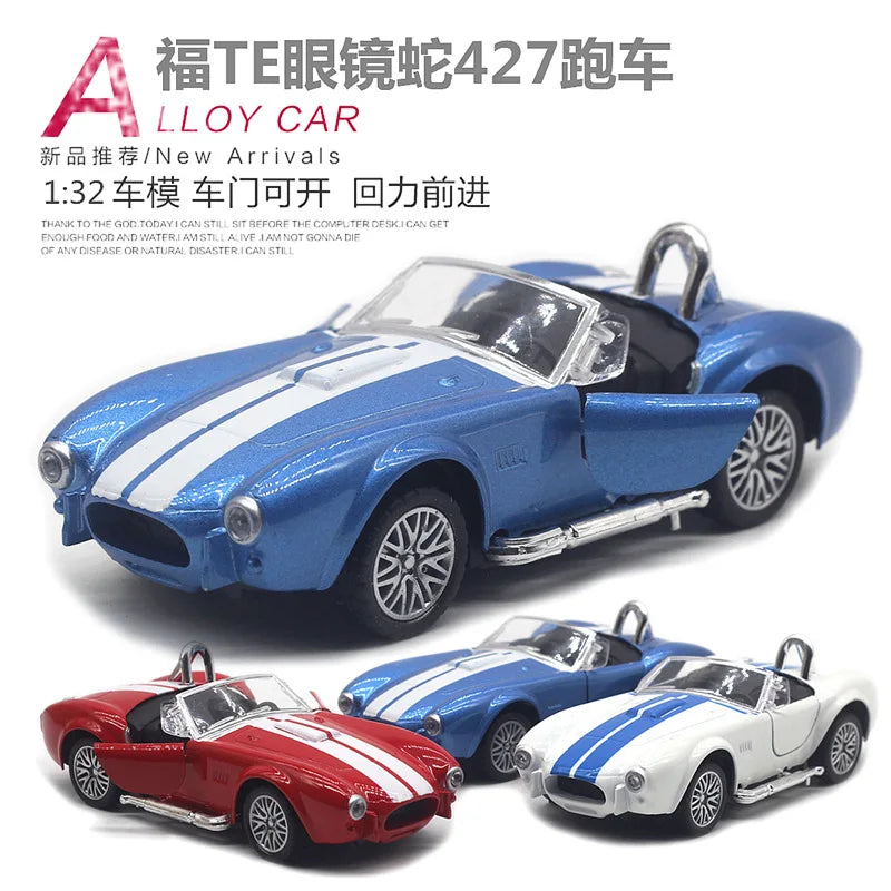 1:32 Shelby 427 classique vintage voiture alliage modèle de voiture jouet pour enfants nouveau cadeau de vente chaude