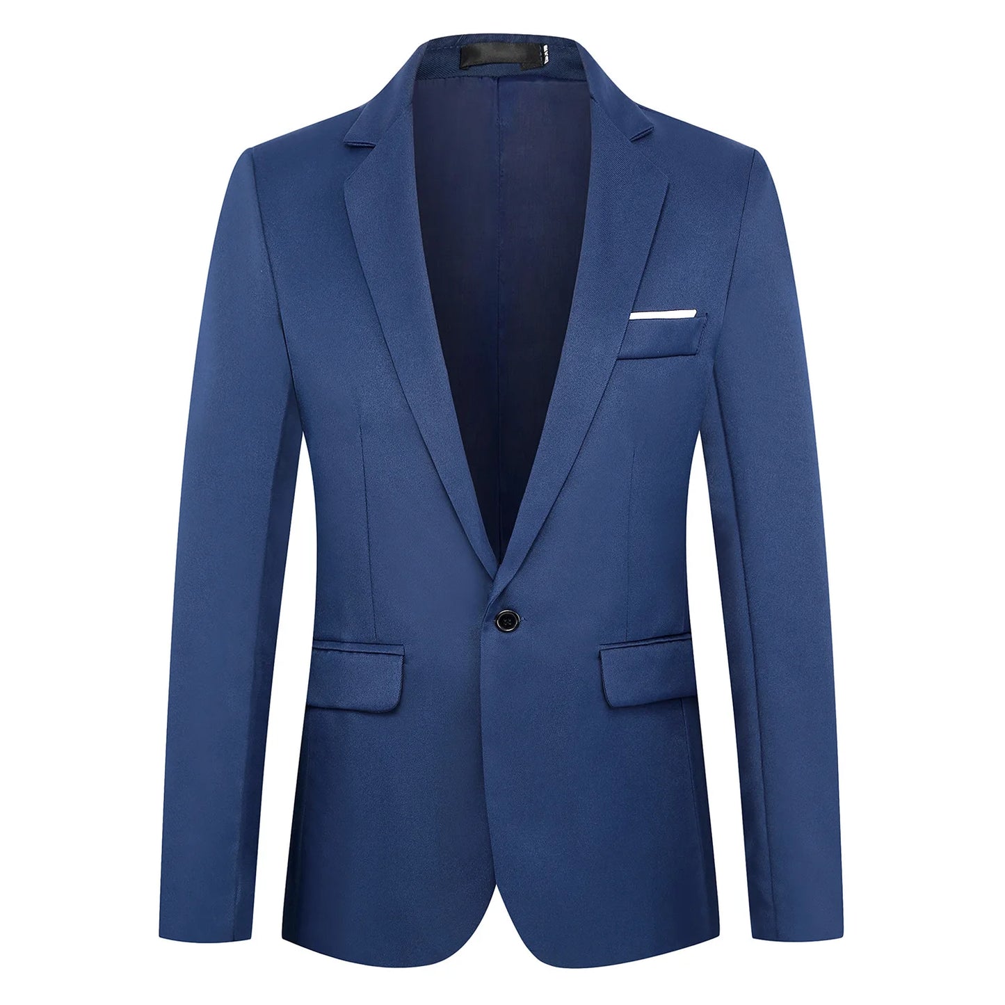 Blazer à bouton unique pour hommes, costumes épissés solides, manches longues, col rabattu, vestes d'affaires, poches Slim, été 2025